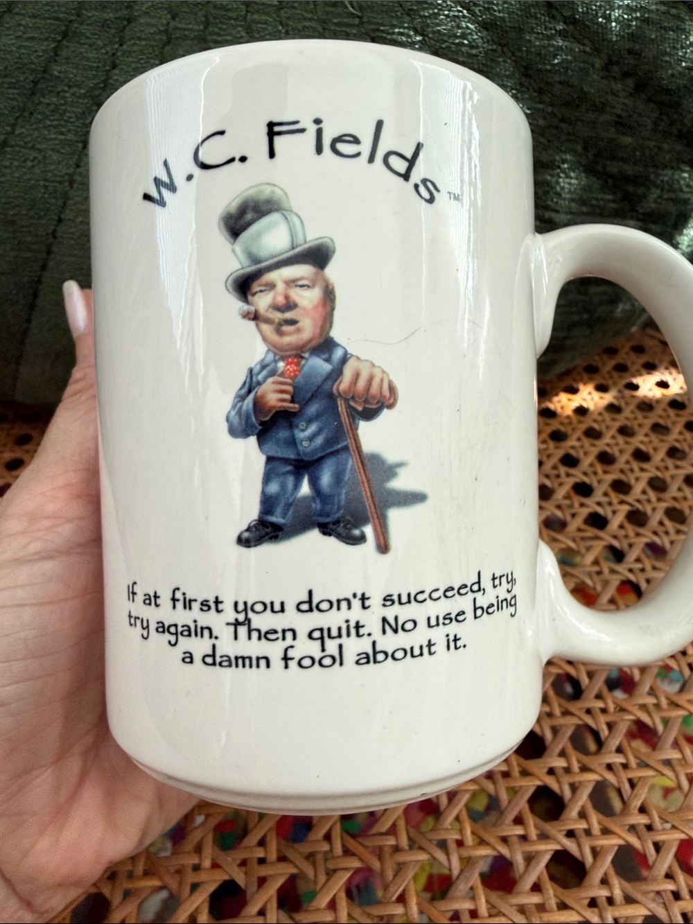 Vintage 1997 W.C. Fields Coffee Mug